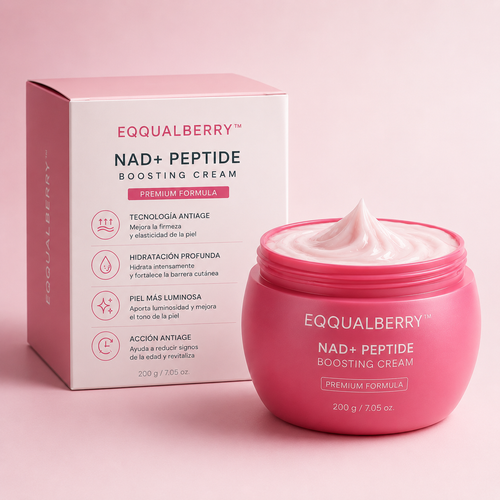 EQQUALBERRY™ Tecnología Antiage con NAD+ y Péptidos – Firmeza visible para rostro y cuerpo